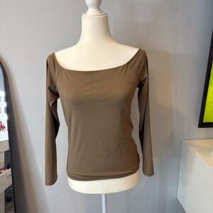 Hollister Brown Long Sleeve Top